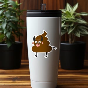 Poop emoji sticker