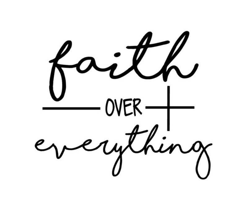 Faith Over Everything Vinyl Decal Sticker Decal Tumbler Etsy UK