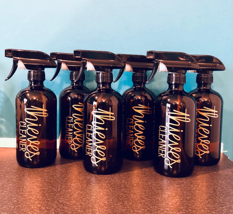 OnGuard Cleaner Thieves Cleaner 16 oz Glass Spray Bottle Etsy