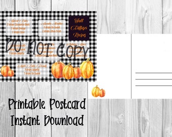 doTERRA Buffalo Plaid Fall Diffuser Recipes postcard | Happy Mail | Diffuser Blends