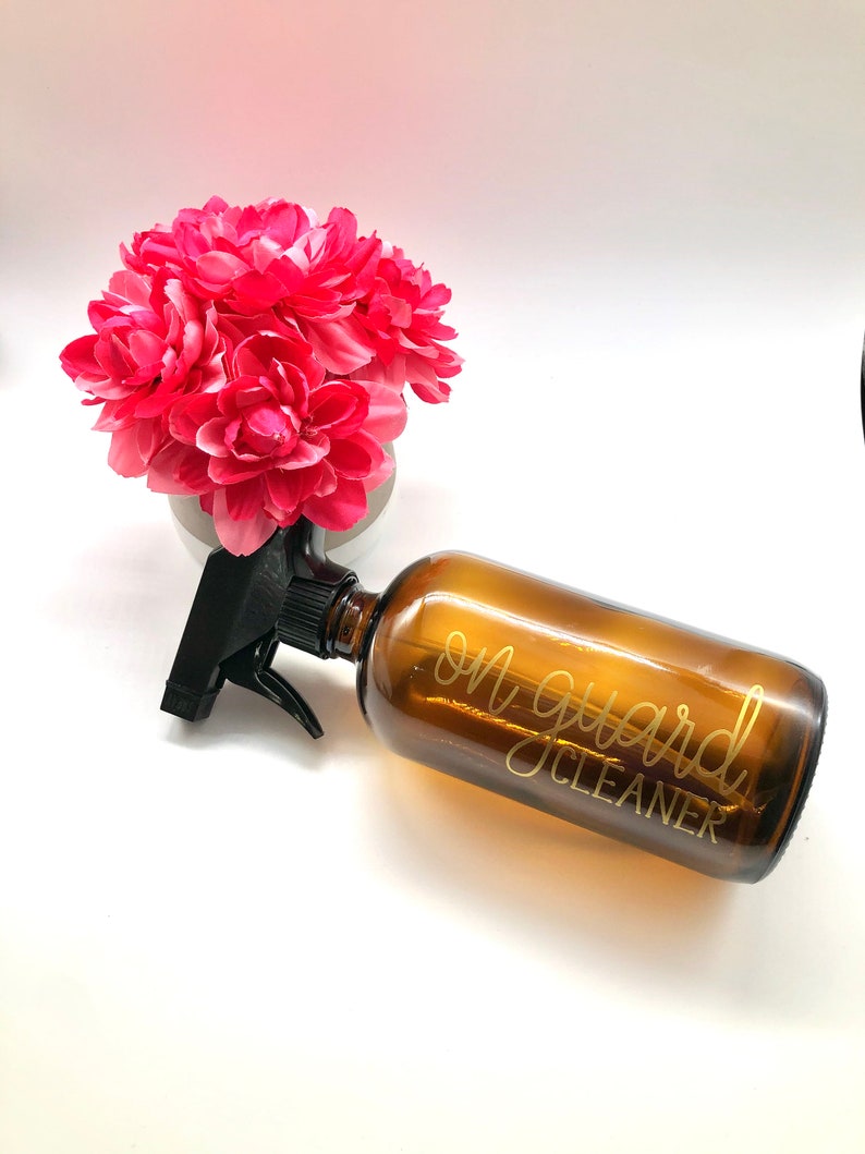 Thieves Cleaner Onguard Cleaner 16 Oz Glass Spray Bottle Etsy