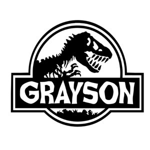 Jurassic Vinyl Decal | Dinosaur Sticker Decal | Tumbler Decals | Choose from Different Sizes and Colors