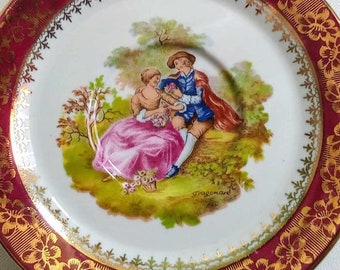 2 Petites Assiettes Fragonard Danseuses
