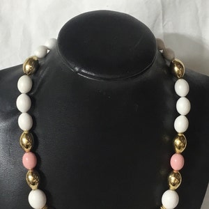 F131  NAPIER signed, Vintage Collectible Napier Enamel Choker Bib Necklace. 1980&#39;s glamour. Buy with confidence. Free shipping.