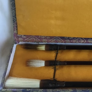 Chinese Calligraphy Set Brushes Ink Stone Paper Calligraphy Set 