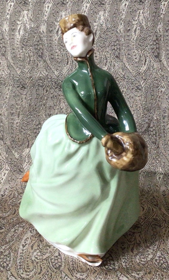W46 Vintage Royal Doulton “Grace” Porcelain Ladies Figurine