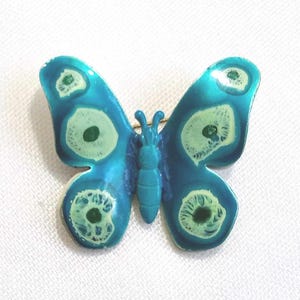 JP141. Colourful Vintage Enamel Butterfly Brooch. Made in Germany.