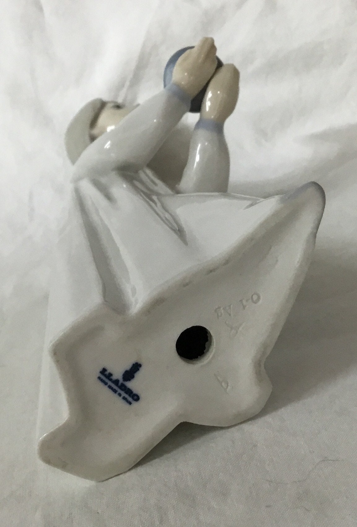 LLADRO 女性 陶器人形 Spain Porcelain Figurine V39 Vintage Lladro “girl With a Candle” Spanish Porcelain Figurine