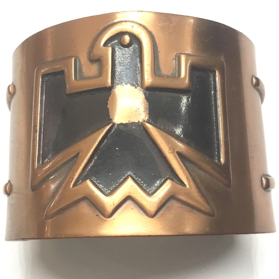 E3 Vintage adjustable solid copper Native America… - image 1