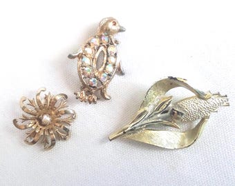 JP792 ヴィンテージ ブローチ3個セット（欠陥品を含む）説明をご覧