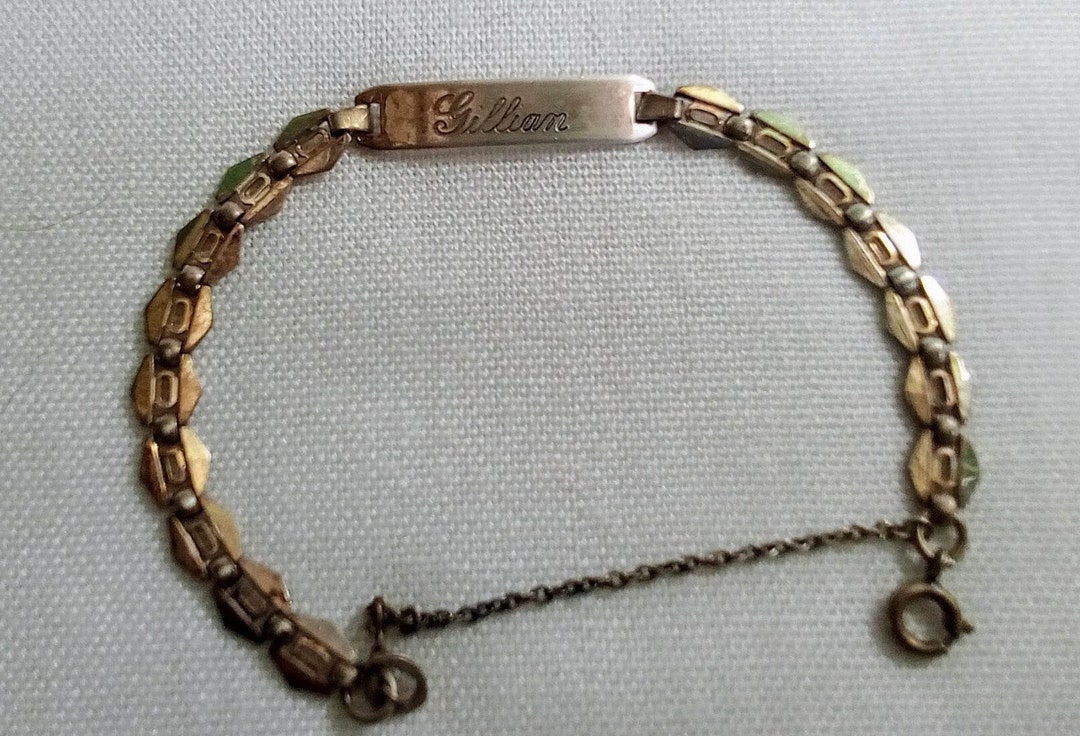 E57 Vintage Sterling Silver Identity Bracelet. Engraved With