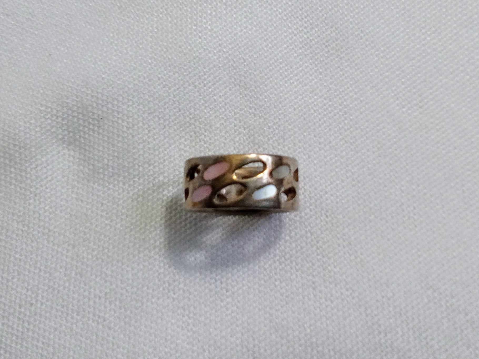 JP521. Vintage Hallmarked Silver 925 Wide Band Ring With
