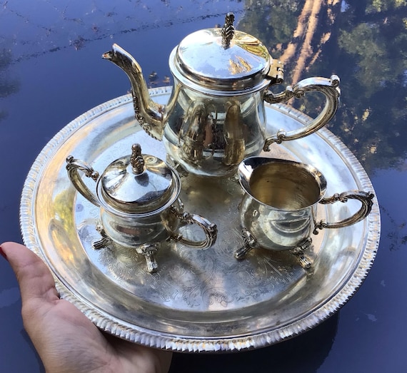 【Barker Ellis】 ビクトリアンのティーサービス 4点 ティーポット Barker Ellis】 ビクトリアンのティーサービス 4点 ティーポット