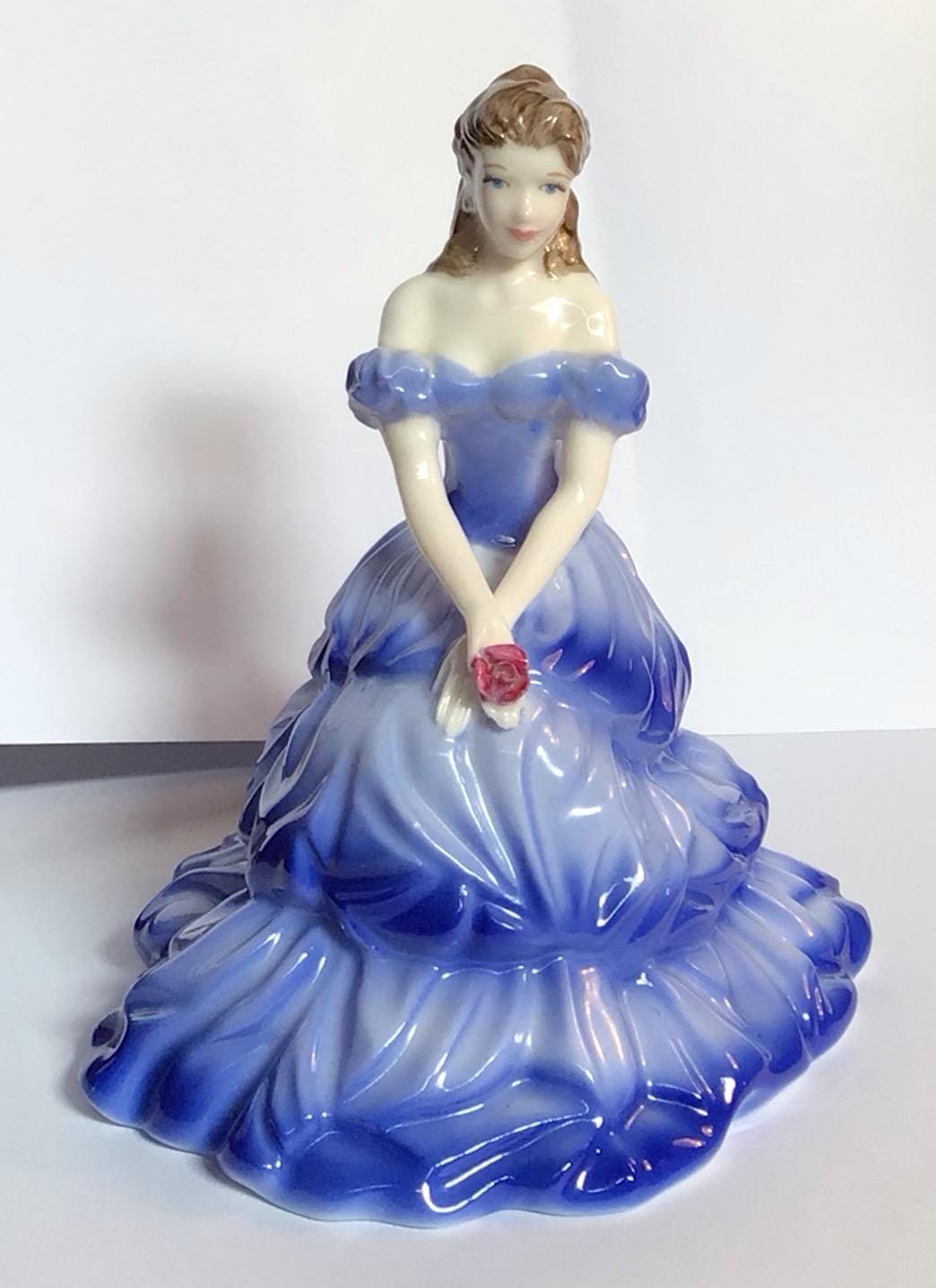 W136 Vintage Hand Made Coalport Debutante “ Melanie” Lady Figurine