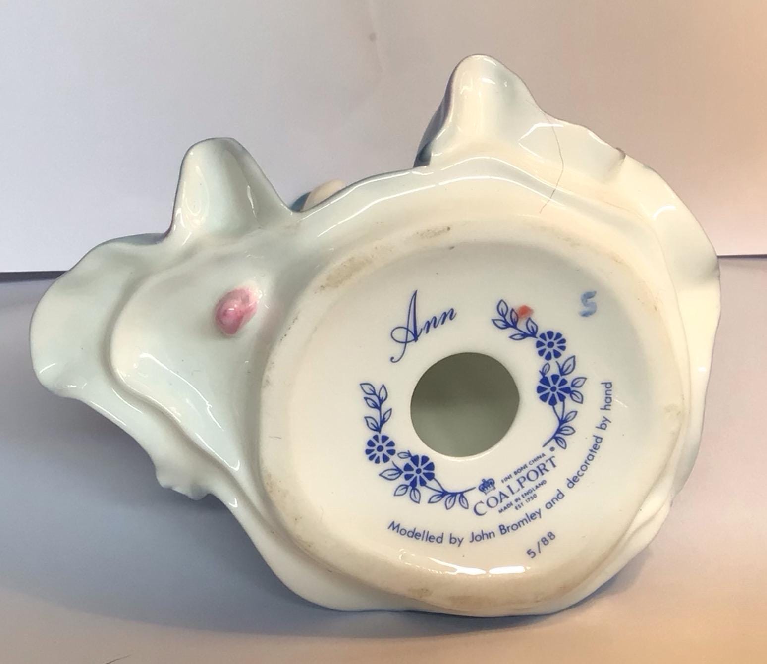W142 Vintage Handmade Coalport Ann Porcelain Lady Figurine