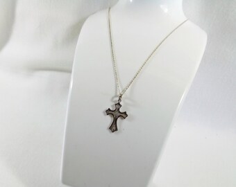 ジェイ・エイブラハムコネクション　新品未開封 JP1113 Vintage Silver 925 Cross and Chain. Hallmarked