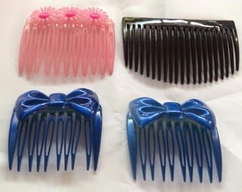 Vintage 1980s Hair Combs Bundle - Signed by France - Etsy display picture 1