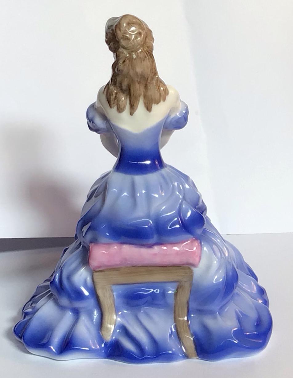 W136 Vintage Hand Made Coalport Debutante “ Melanie” Lady Figurine