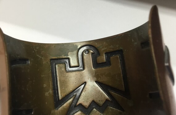 E3 Vintage adjustable solid copper Native America… - image 7