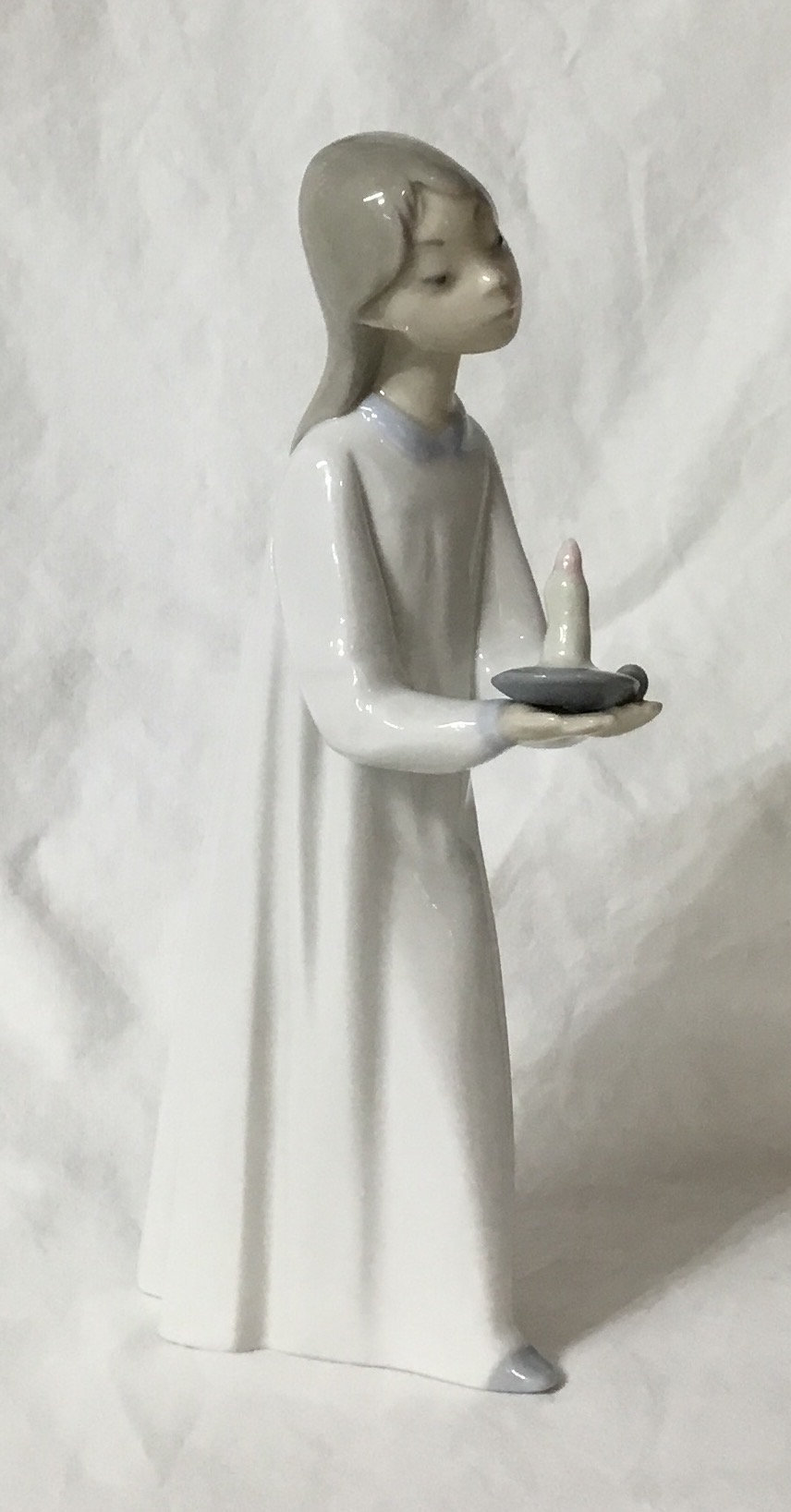 【LLADRO】少女像 陶器製 キャンドル付き V39 Vintage Lladro “girl With a Candle” Spanish Porcelain Figurine