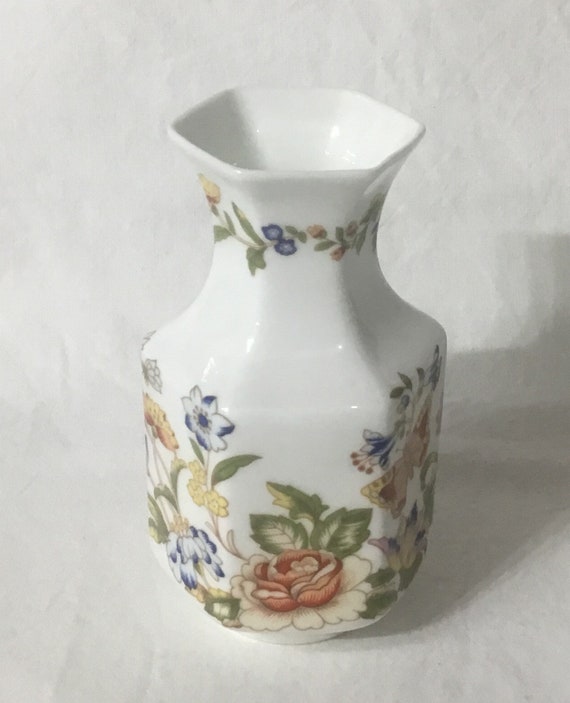 エインズレイ　コテージガーデン　フラワースタンド　花瓶　2本　AYNSLEY エインズレイ コテージガーデン フラワースタンド 花瓶 2本