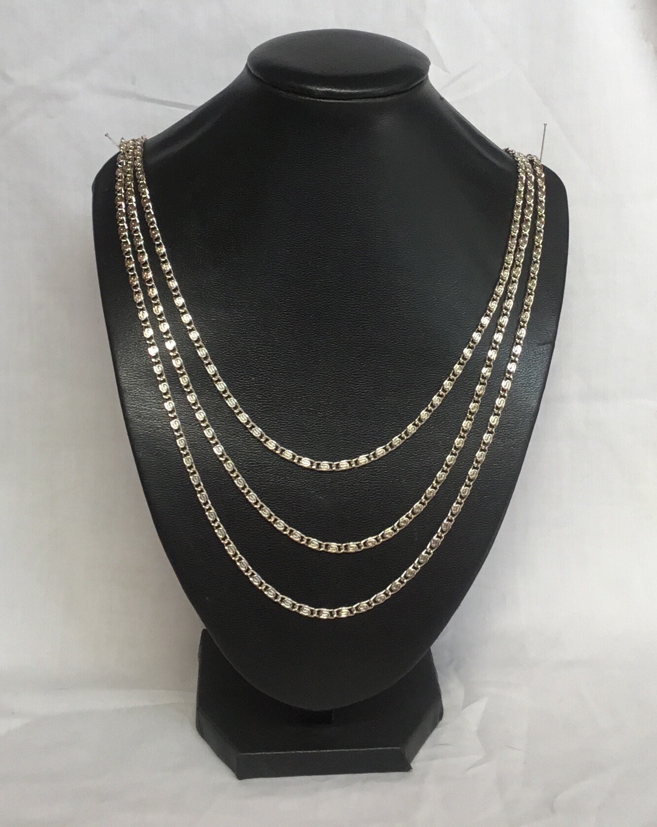 V11 Vintage Made in Germany Light Weight Triple Strand Chain V11 Vintage Made in Germany Light Weight Triple Strand Chain