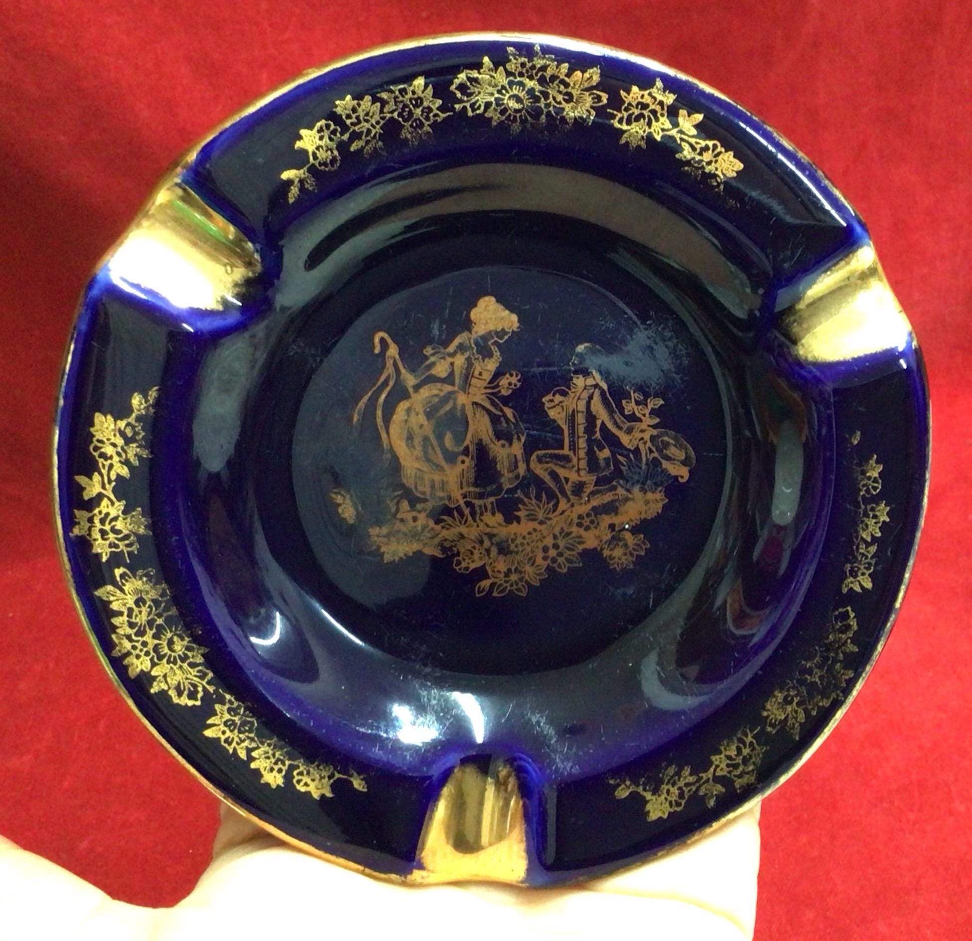 Limoges Ashtray Blue Cobalt - Etsy