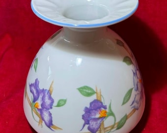 W94a Vintage Handcrafted Denby Harmony Beautiful Vase. Made in West Germany. Tracked Shipping.