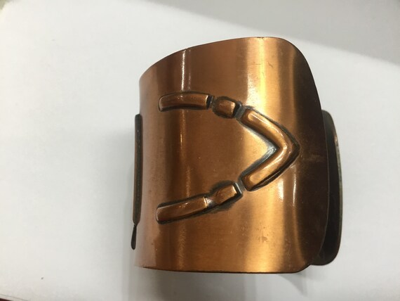 E3 Vintage adjustable solid copper Native America… - image 8