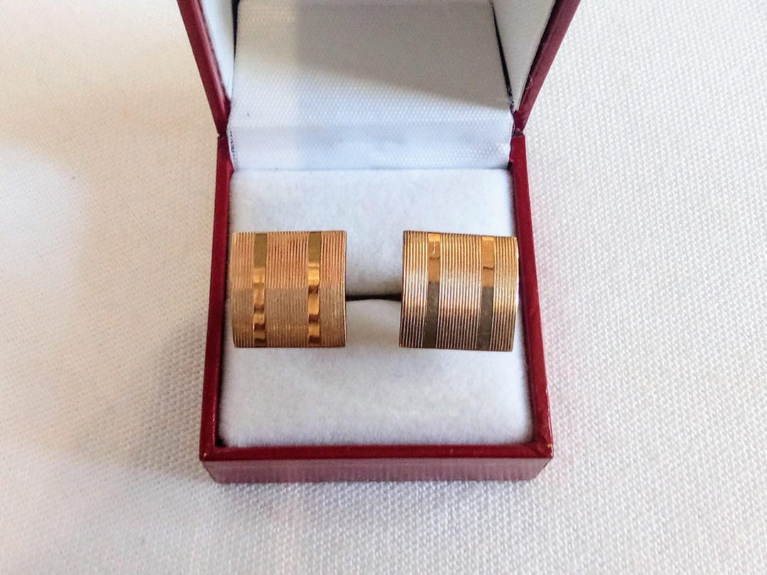 JP911 ヴィンテージ LAMODE 10金ゴールドフィルド メンズ カフスボタン