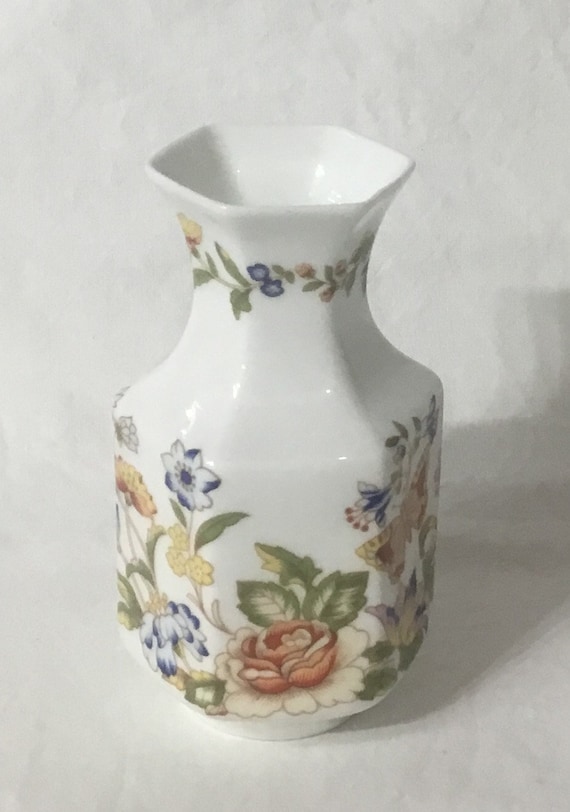 エインズレイ　コテージガーデン　フラワースタンド　花瓶　2本　AYNSLEY エインズレイコテージガーデンフラワースタンド花瓶2本AYNSLEY