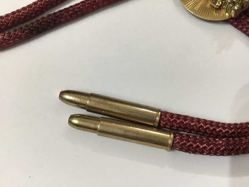 Bolo Bullet K9 Vintage Shriners (masonic Link) Bolo With Bullet Tipped Fabric Cord ...