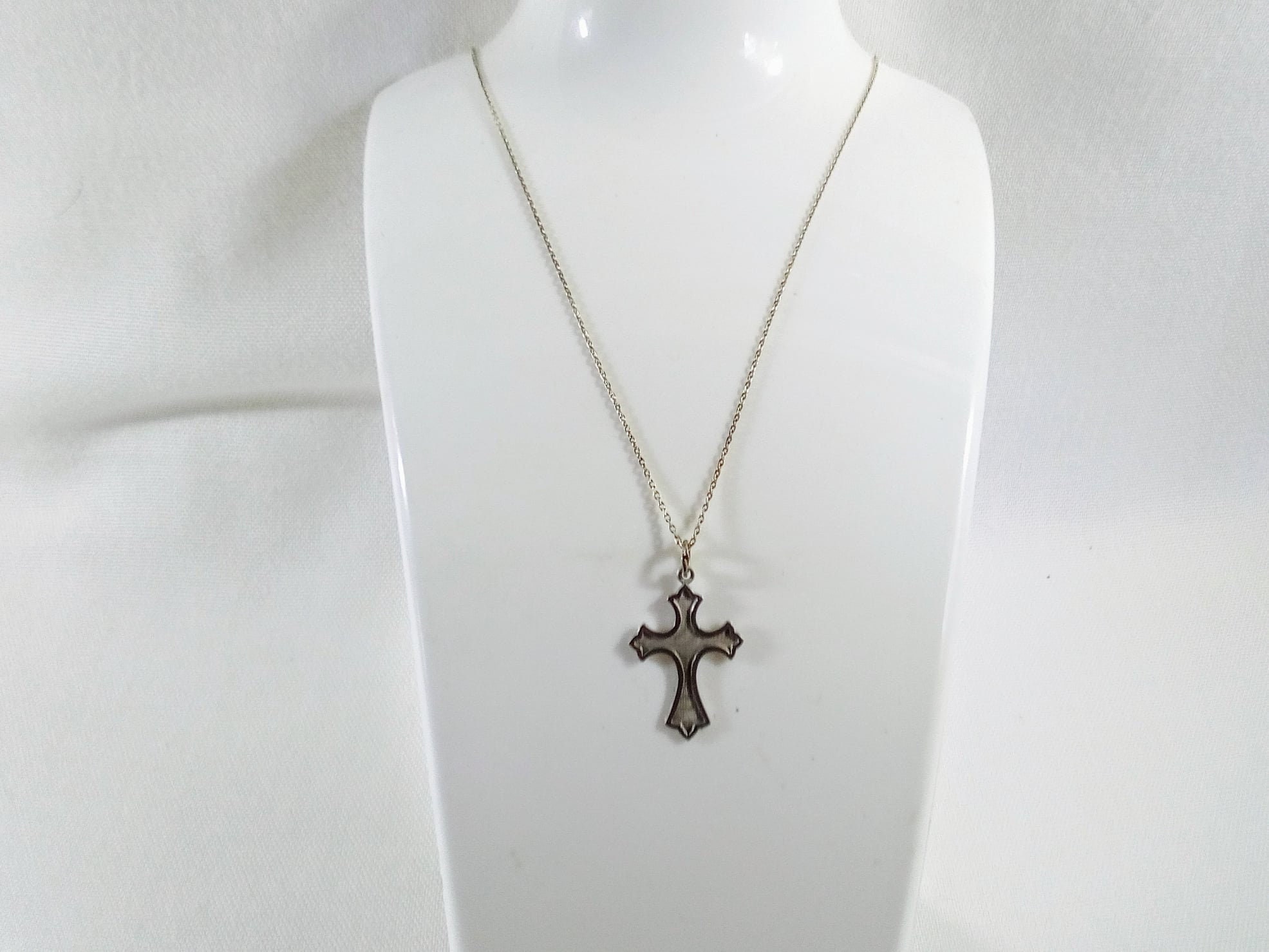 アクセサリー Vintage 50s Silver Chain Cross Bracelet VINTAGE STERLING SILVER CRISS CROSS X LINK BRACELET SIGNED