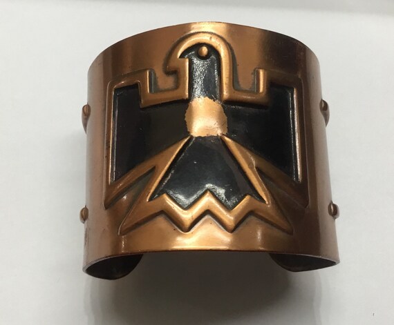 E3 Vintage adjustable solid copper Native America… - image 5