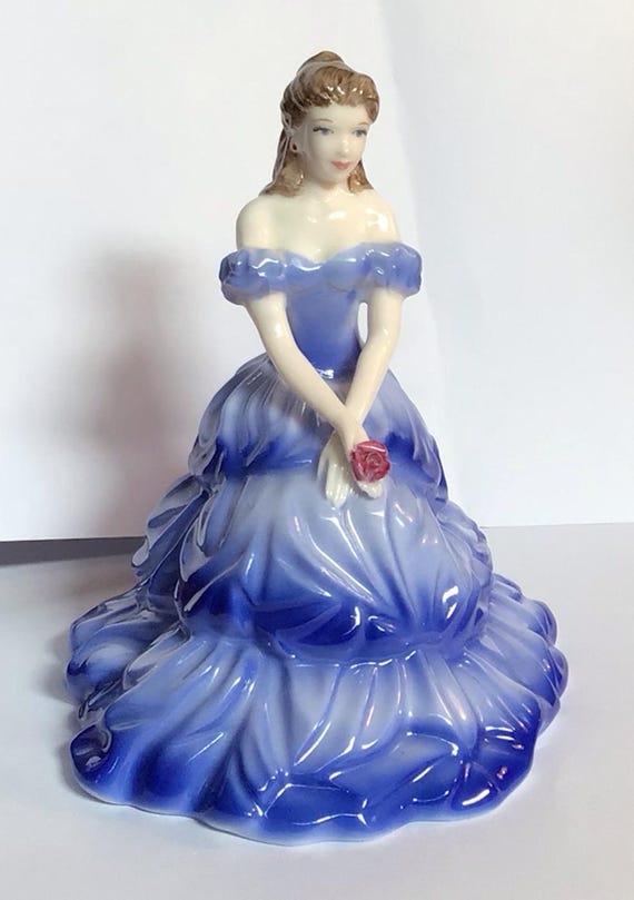COALPORT 人形 W136 Vintage Hand Made Coalport Debutante “ Melanie” Lady Figurine
