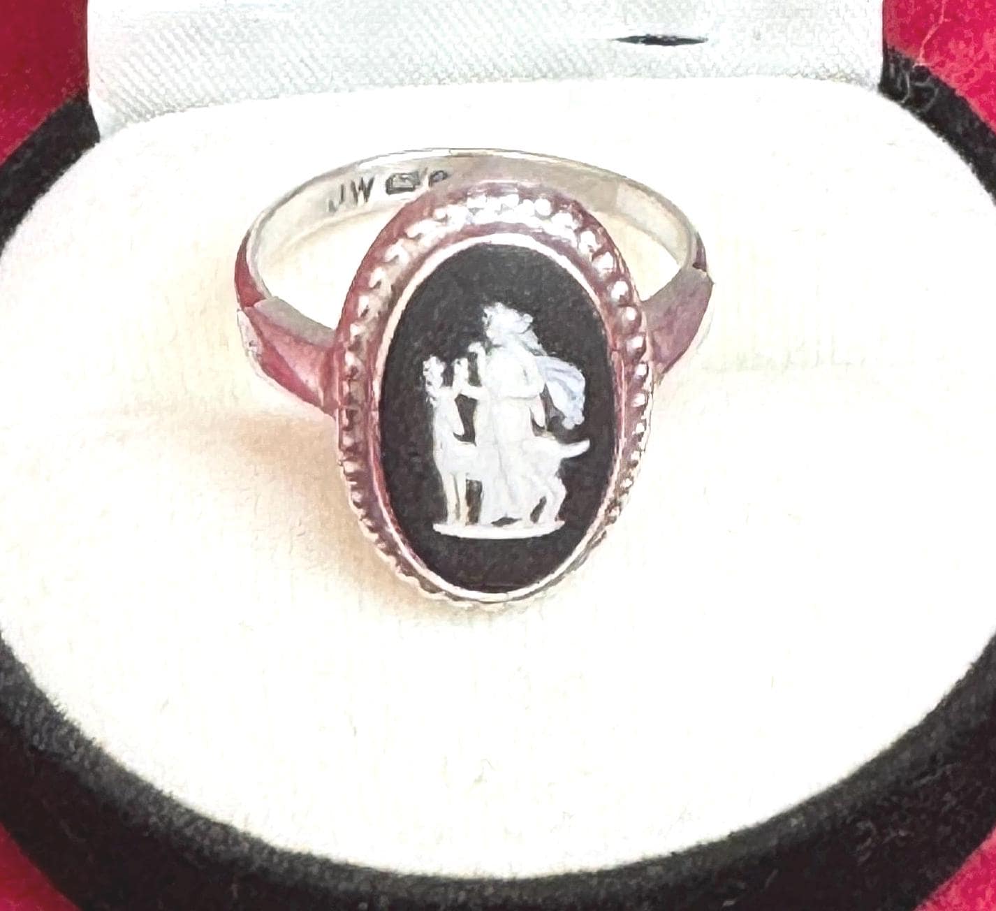 S94 1970年代ヴィンテージ ウェッジウッド ブラックジャスパーウェア