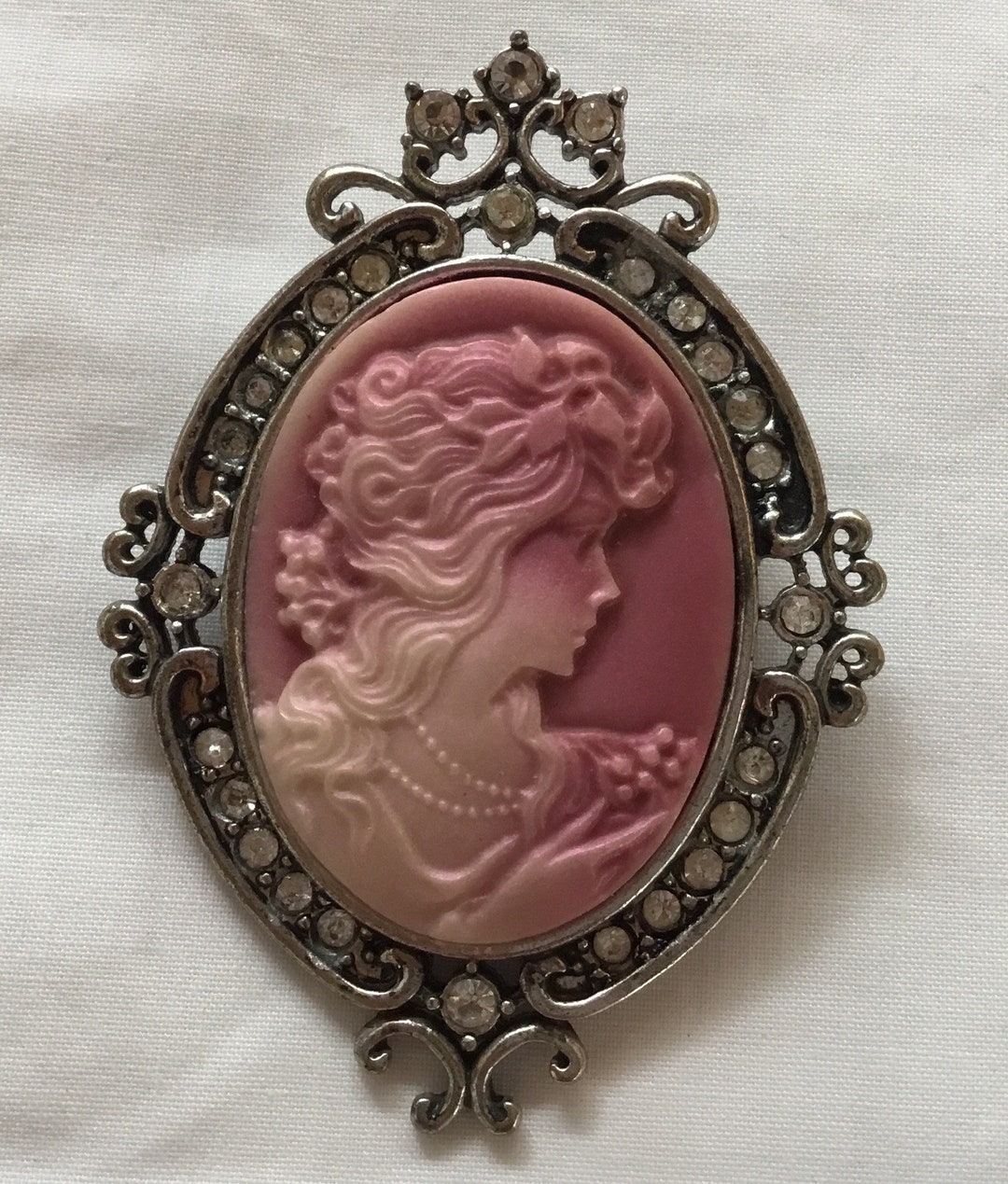 Broche en cristal pour femme, grande fleur en