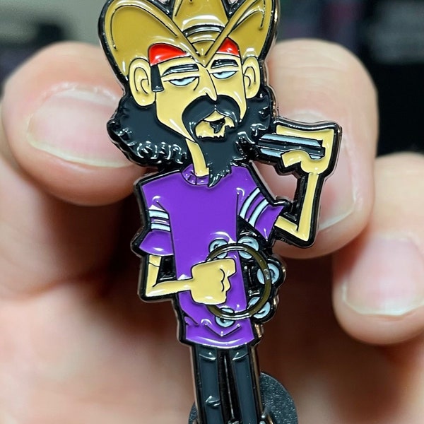 Grateful Dead pin Pigpen blues hat pin enamel