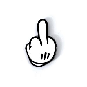 Middle Finger Pin - Streetwear, Funny Pin, Meme Pin, Cartoon Pin, Festival Pin, EDM, Hip Hop Pin, Fashion Pin, Cool Lapel Pin