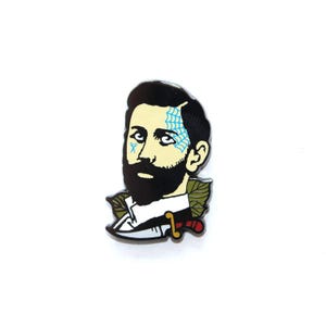 The Dapper Dagger Pin  - barber hat Pin