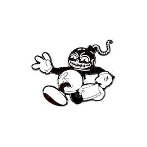 Running With Cleavers Graffiti street art Hat Pin Enamel Pin Custom Lapel