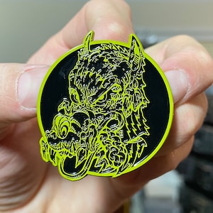Pin Grateful Dead Jerry García Wolf Guitarra Murdered out pin