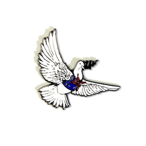 The Bullet Proof Dove Pin - Streetart Pin Banksy art Enamel Pin Custom Lapel
