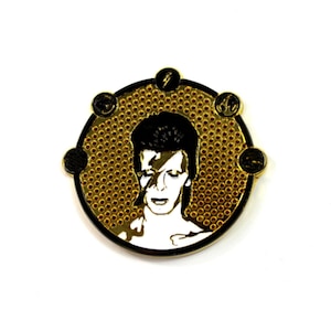The David Bowie Stardust Pin - Music Pin Enamel Pin Custom Lapel hat pin