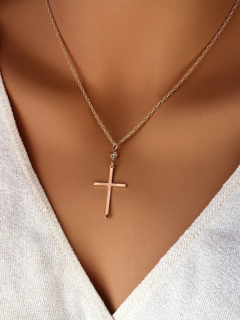 Cross Necklace Virgin Mary Necklace Catholic Jewelry Lady of Etsy