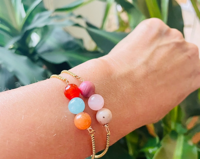 Healing Crystal Bracelet, Intention bracelet, energy bracelet, spiritual bracelet stone bracelet crystal jewelry stress relief bracelet