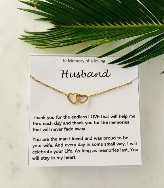 Memorial jewelry for loss of husband best sale