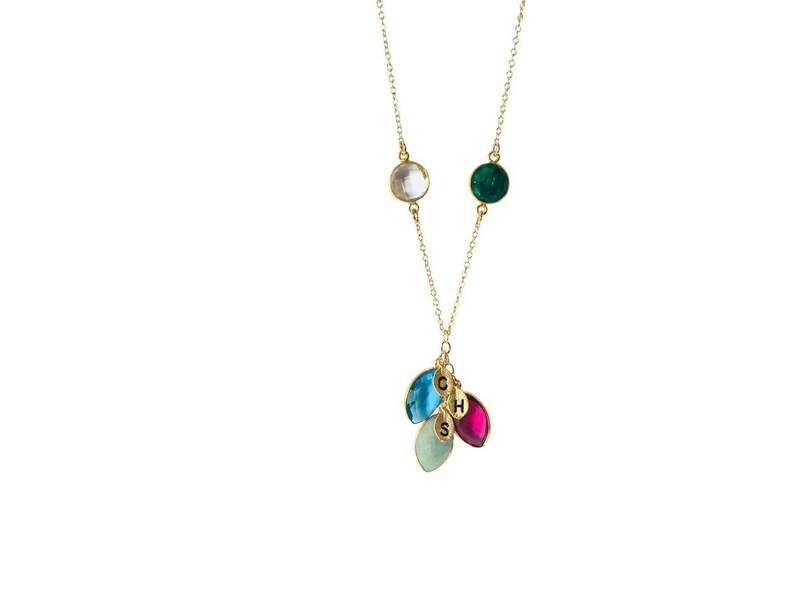grandmother necklace personalized gold