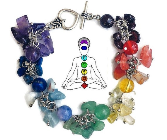 7 Chakra Bracelet Healing Crystal Jewelry Bracelet For Etsy 7 Chakra Bracelet Healing Crystal Jewelry Bracelet For Etsy