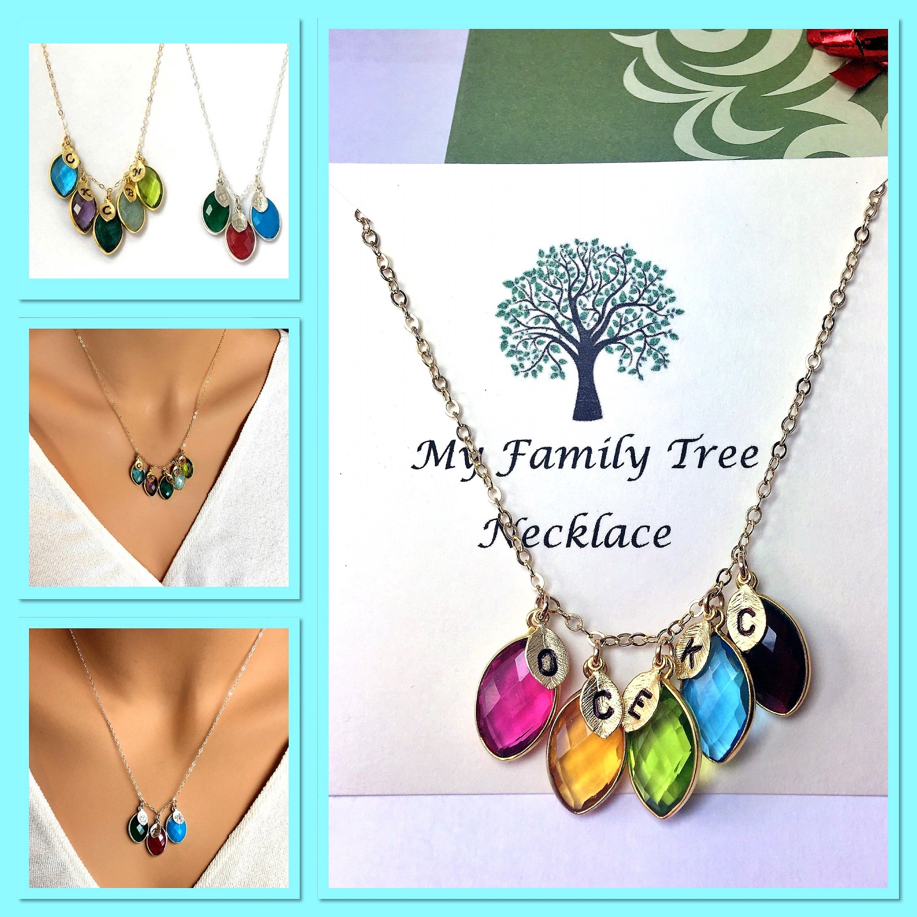 Family Jewelry Christmas gift for mom necklace Custom  Etsy